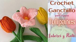 Tulipanes a ganchillo o crochet- Labores y Punto