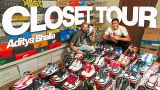 INDIA’S BIGGEST SNEAKERHEAD  CLOSET TOUR  ft. Aditya Bhalla