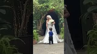 The moment a toddler realizes the bride is his mom  Humankind #Shorts