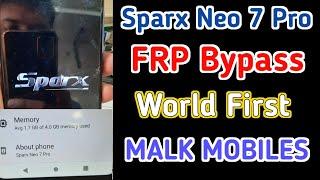 Sparx Neo 7 Pro Frp bypass 2023