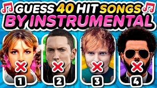 Guess the SONG by INSTRUMENTAL ️️ 40 Popular Hit Songs  Music Quiz