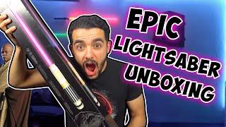 Mace Windu Force FX Lightsaber Unboxing Its AMAZING