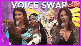 Overwatch voice swap with Mercy Pharah Symmetra and Sombra