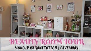 BEAUTY ROOM TOUR + MAKEUP COLLECTION ORGANIZATION  TRVBeauty