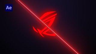 Asus ROG Logo Animation In After Effects - Free Saber Plugin Required #tutorial #aftereffects