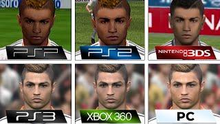 PES 14  PSP vs PS2 vs Nintendo 3DS vs PS3 vs Xbox 360 vs PC  Graphics Comparison