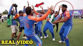 Virat Siraj arshdeep Rinku Singh T20 world cup win after dance match  #@harshkeshricirketfact