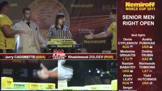 Nemiroff 2011 - Jerry Cadorette vs Khadzimurat Zoloev - Open Class Right Hand
