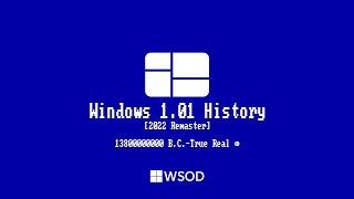 Windows 1.01 History 2022 Remake  WSOD