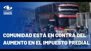 Vía Girardot - Bogotá está bloqueada por protestas