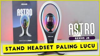 Review Rexus Astro J4 Unik Stand Headset Sekaligus Speaker dan Lampu RGB