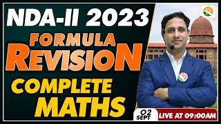 NDA Maths formulas  Complete Maths formulas for NDA  NDA Maths formulas one shot  NDA  MAths 2023