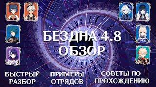 4.8 Бездна 12 этаж. Первое прохождение и обзор. Genshin Impact The Spiral Abyss 12 floor