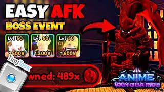 HOW TO AFK BOSS EVENT NO IGRIS in ANIME VANGUARDS