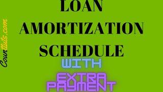 How to Prepare a Loan Amortization Table with EXTRA PAYMENTS in Excel