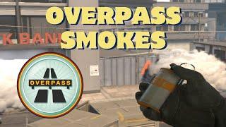 10 Must-know Overpass Smokes in CS2 2024