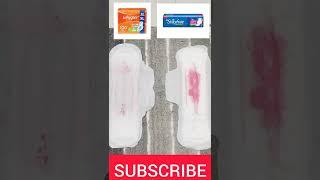 #shorts  Which pad is best  Live pads absorbing test ।। Stay free rs-39 vs whisper rs-36