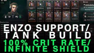 100+ Hour Enzo TankSupport Build 100% Crit RateInfinite Shield  The First Descendant