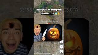 Scary Giant pumpkin  is Real Life  On Google Earth And Google Map  #shorts #shortsfeed #viral