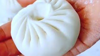 Momos folding  dumplings folding