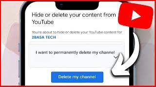 How to Delete YouTube Channel on Mobile 2024