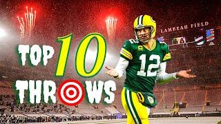 Aaron Rodgers Top 10 Throws  4x MVP Best Career Throws 