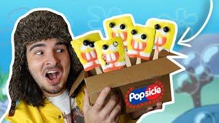 You’ll never believe who sent me Spongebob Popsicles…opening all of them