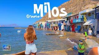 MILOS GREECE - THE ISLAND WITH PICTURESQUE FISHING VILLAGES - 4K HDR