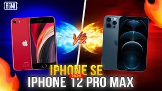 iPhone SE 2020 vs iPhone 12 Pro Max in 2024  PUBG Mobile#pubgmobile #1v1