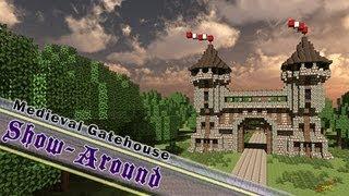 Minecraft Detailed Castle Gatehouse 1080p HD  By Jeracraft