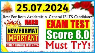 IELTS LISTENING PRACTICE TEST 2024 WITH ANSWERS  25.07.2024