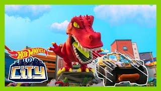 THE MOST EPIC DINOSAUR ATTACKS   Hot Wheels City  Hot Wheels