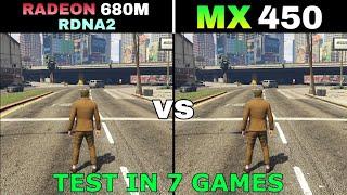 Radeon 680M RDNA 2 vs Nvidia MX450 - Test in 7 Games