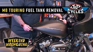 How to Remove a Gas Tank on a Harley Davidson Touring Bike  Weekend Wrenching