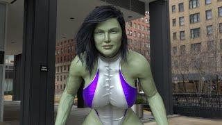 Gina Dune As She Hulk Transformation Part 2