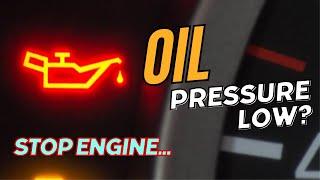 Oil Pressure Low Stop Engine - Symptoms Of Bad Oil Pump #AutoRepairGuide #AutomotiveTips