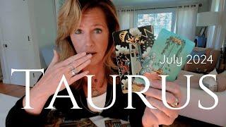 TAURUS  STRESSFUL Moment Illuminates THE TRUTH  July 2024 Zodiac Tarot Reading