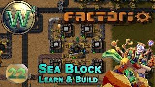Factorio Sea Block Learn & Build - Paper & Plans - Lets Play - Episode 22
