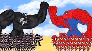 999 SPIDERMAN vs Evolution of Venom  The New Empire  Who Is The King Of Super Heroes ?