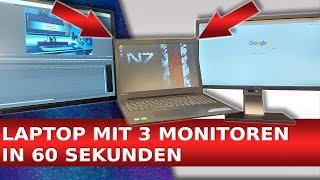 3 Monitore an Laptop anschließen   Mehrere Bildschirme einfach mit jedem Notebook verbinden