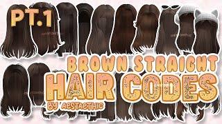 Brown Straight Hair codes for Berry avenue Pt.1 & Bloxburg codes  Brookhaven RP #roblox #aesthetic