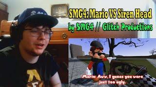 SMG4 Mario VS Siren Head REACTION#234