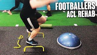 A Day In The Life of a Footballers ACL Injury Recovery Fitness Knee Control Footballers Journey