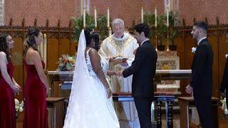 Full Wedding Ceremony at St. Marys Catholic Church in New Haven CT