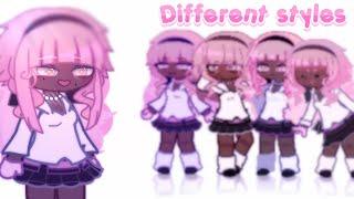 My OC in different gachatubers styles  channels in description￼  @MC.ClouD_