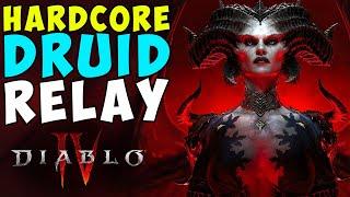 Survive or Get Left Behind - Hardcore Druid Relay  Diablo 4 Act 1 Hardest Difficulty 4 Player COOP