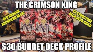 YUGIOH CRIMSON KING RED DRAGON ARCHFIEND STRUCTURE DECK $30 BUILD DECK PROFILE SEPTEMBER 2023