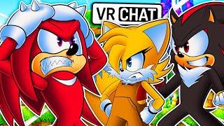Shadow and Knuckles Meet FEMALE TAILS VR Chat