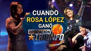 Cuando ROSA LÓPEZ ganó Operación triunfo  ROSA GANA OT 1