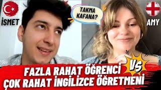 Fazla Rahat Türk Öğrenci Çok Rahat İngilizce Öğretmenine Karşı